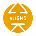 logo ALIGNS, logo, ALIGNS, Jolanda Blom de Vreugd